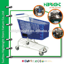 reinforced plastic basket shopping cart for sueprmarket